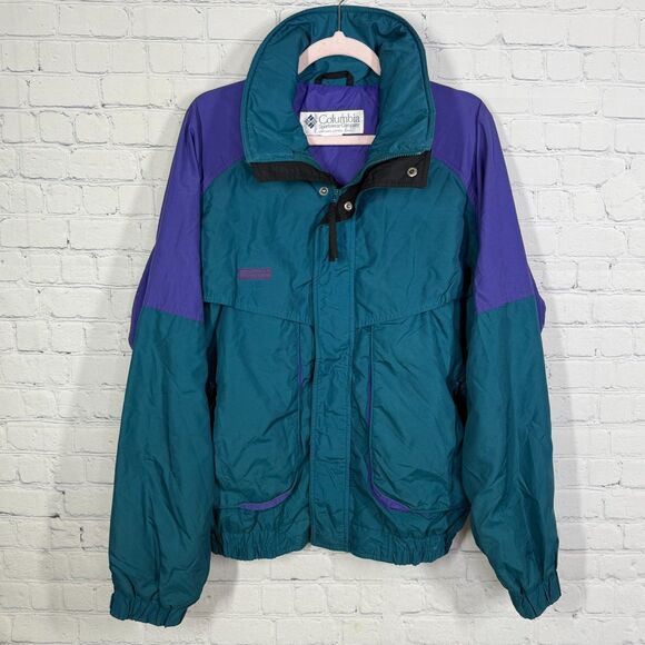 Columbia Powder Keg Jacket Men Medium Colorblock Retro Hiking Outdoor VTG Y2K - Picture 2 of 16